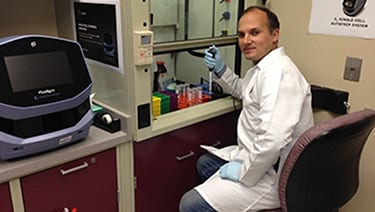 Dr Semikov at the Louisiana State University Neuroscience Center