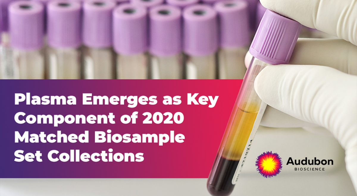 Plasma emerges as a key component of matched biosample sets in our 2020 biospecimen collections.