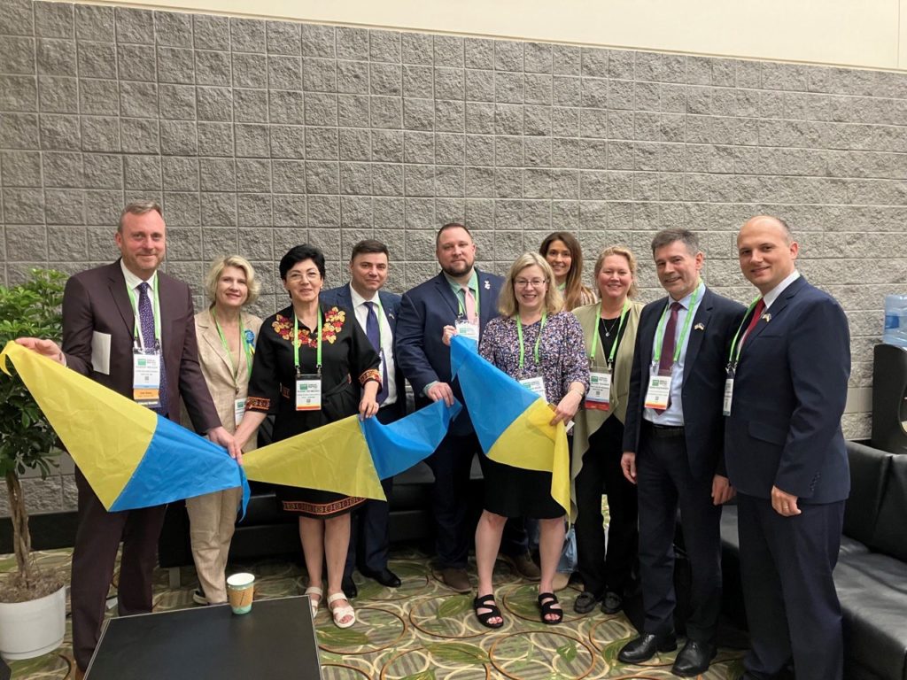 Ukrainian delegates at the AACR AM 2023